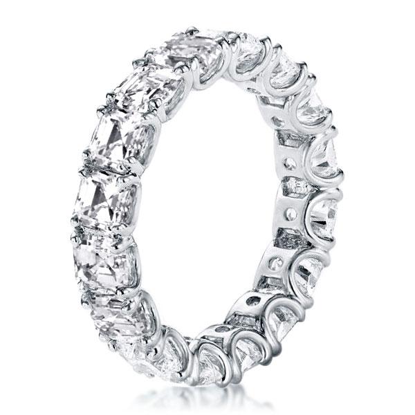 Eternity band - Classic Eternity U Prong Asscher Cut Wedding Band, Apparel & Accessories, Italo jewelry - Online Catalog