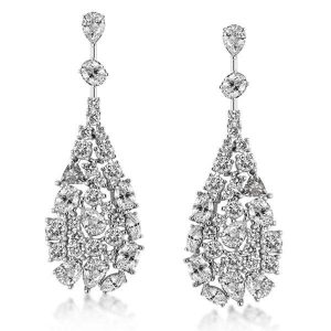 Earrings - Classic Pear & Round Cut Drop Sapphire Earrings, Apparel & Accessories, Italo jewelry - Online Catalog