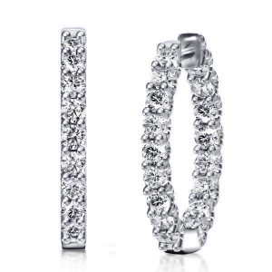 Earrings - Classic Round Cut Hoop Fashion Designer Earrings, Apparel & Accessories, Italo jewelry - Online Catalog