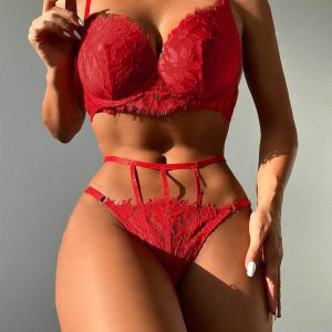 Cut Out Lace Lingerie Set, Bra Set, ChicMe catalog