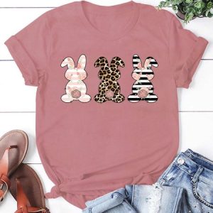Women's Animal Short Sleeve Tee T-shirt Crew Neck Casual Summer Top, JustFashionNow T-Shirts, color:Pink|size:3XL,