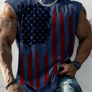 Loose Flag Casual Tank Top, T-shirts, Lilicloth.com