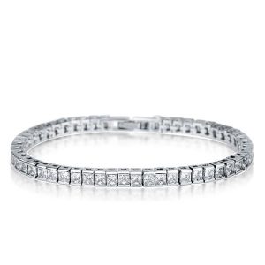 Bracelets - Italo Classic Created White Sapphire Tennis Bracelet, Apparel & Accessories, Italo jewelry - Online Catalog