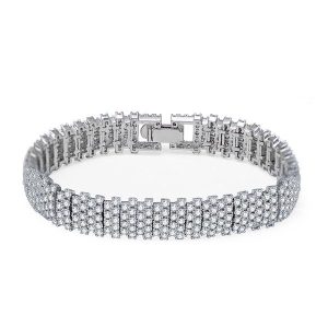 Bracelets - Italo Classic Created White Sapphire Tennis Bracelet, Apparel & Accessories, Italo jewelry - Online Catalog