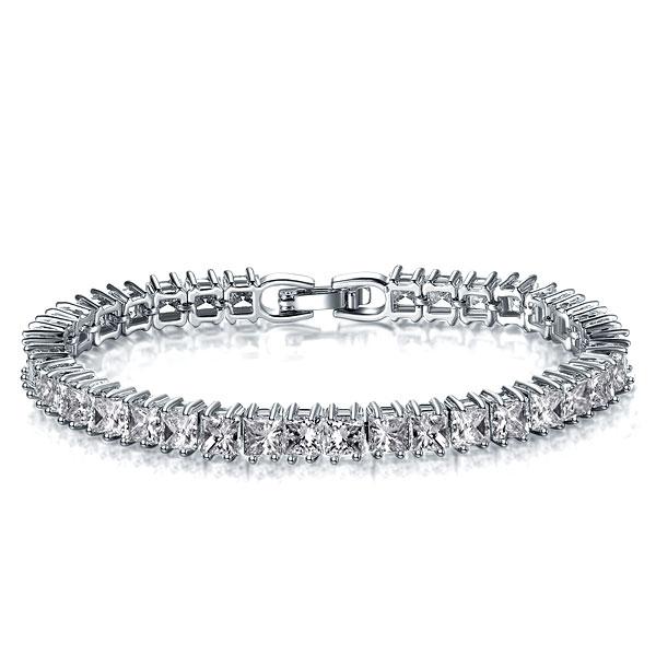 bracelets - Italo Princess Created White Sapphire Tennis Bracelet, Italo jewelry - Online Catalog