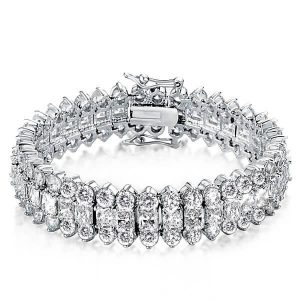 Bracelets - Multi Row Tennis Bracelet For Women In Sterling Silver, Apparel & Accessories, Italo jewelry - Online Catalog