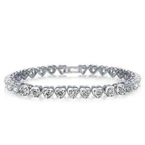 Bracelets - Tennis Sweet Heart Design Bracelet, Apparel & Accessories, Italo jewelry - Online Catalog
