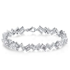 Bracelets - Abstract Arrangement Multi Cut Tennis Bracelet For Women, Apparel & Accessories, Italo jewelry - Online Catalog