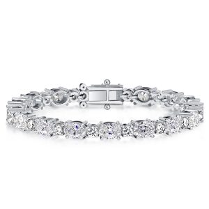 Bracelets - Alternating Oval & Round Cut Tennis Bracelet For Women, Apparel & Accessories, Italo jewelry - Online Catalog