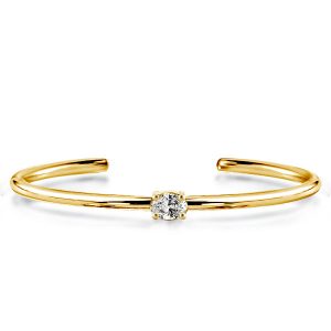 Bracelets - Dainty Oval Cut Cuff Bracelet For Women, Apparel & Accessories, Italo jewelry - Online Catalog