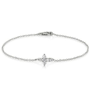 Bracelets - Dainty Cross Sterling Silver Bracelet For Women, Apparel & Accessories, Italo jewelry - Online Catalog
