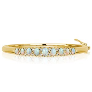 Bracelets - Italo Opal Bangle Bracelet Opal Jewelry Vintage Bangle Bracelet, Apparel & Accessories, Italo jewelry - Online Catalog