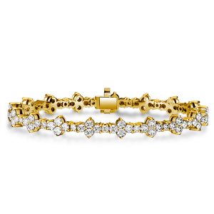 Bracelets - Italo White Sapphire Vivid Tennis Bracelet In Sterling Silver, Apparel & Accessories, Italo jewelry - Online Catalog