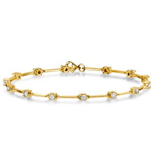 Bracelets - Italo Round Cut Infinity Bracelet In Sterling Silver, Apparel & Accessories, Italo jewelry - Online Catalog