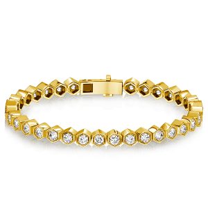 Bracelets - Italo Round Cut Honeycomb Bracelet For Women, Apparel & Accessories, Italo jewelry - Online Catalog