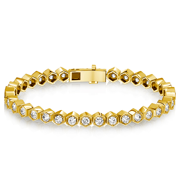Bracelets - Italo Round Cut Honeycomb Bracelet For Women, Apparel & Accessories, Italo jewelry - Online Catalog