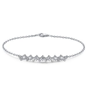 Bracelets - Italo Round Cut Chain Bracelet In Sterling Silver (0.70 CT. TW.), Apparel & Accessories, Italo jewelry - Online Catalog