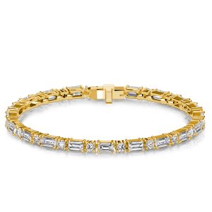 Bracelets - Italo Baguette & Round Cut Tennis Bracelets For Wedding, Apparel & Accessories, Italo jewelry - Online Catalog
