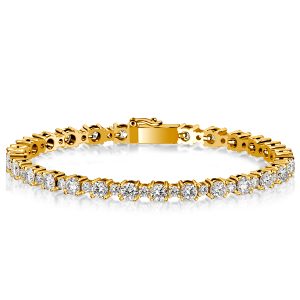 Bracelets - Italo Round Cut Tennis Bracelet For Wedding (8.00 CT. TW.), Apparel & Accessories, Italo jewelry - Online Catalog
