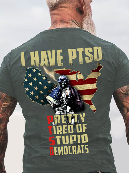I Have Ptsd - Perfect Gift For U Back Cotton T-Shirt, T-shirts, Lilicloth.com