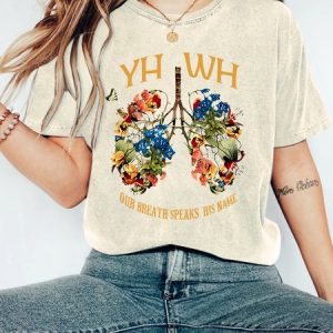 YHWH Our Breath Speaks His Name Chrsitian Vintage Distressed Shirt, T-shirts, Lilicloth.com