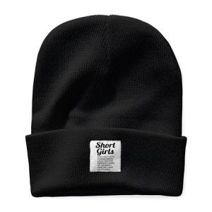 Short Girls Funny Text Letter Beanie Hat, Hats, Lilicloth.com