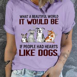 Cotton Like Dogs Casual T-Shirt, T-shirts, Lilicloth.com