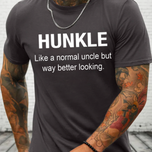 Cotton Funny Hunkle Casual Loose Crew Neck T-Shirt, T-shirts, Lilicloth.com