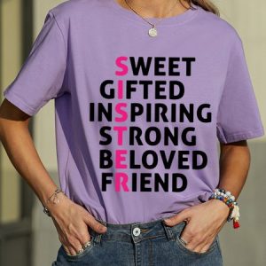 Sweet Sister Cotton Short Sleeve T-Shirt, T-shirts, Lilicloth.com