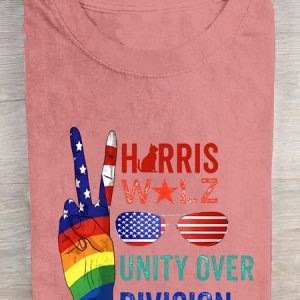 Unity Over Division Cotton T-shirt, T-shirts, Lilicloth.com