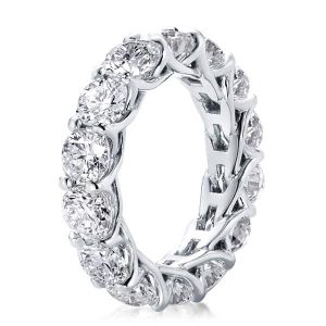 Eternity band - Eternity X Prong Round Cut Classic Wedding Band, Apparel & Accessories, Italo jewelry - Online Catalog