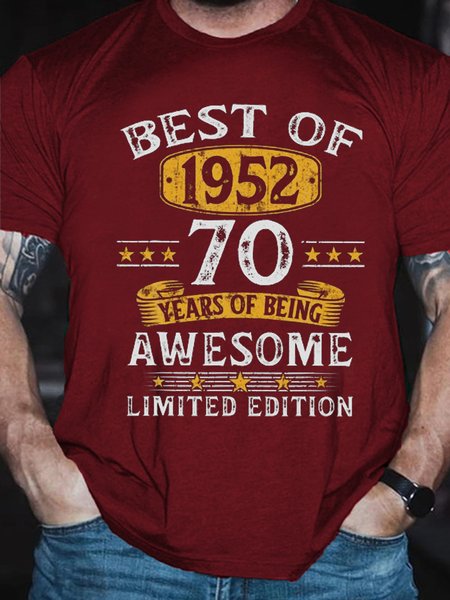 Best Of 1952 70 Years Old Gifts 70Th Birthday Gift T-Shirt, T-shirts, Lilicloth.com