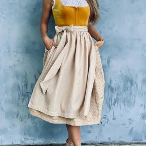 Women's Short Sleeve Summer Polka Dots Lace Dress Square Neck Party Going Out Vintage Midi X-Line Yellow, JustFashionNow Formal Dresses, color:Yellow|size:XXL,