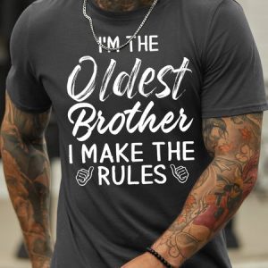 Lilicloth X Abu Gift For Brother I'm The Oldest Brother Mens T-Shirt, T-shirts, Lilicloth.com