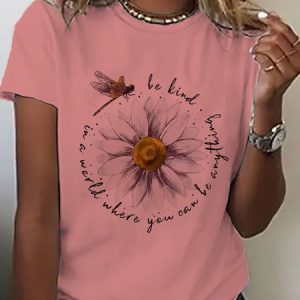 Casual Cotton Daisy T-Shirt, T-shirts, Lilicloth.com