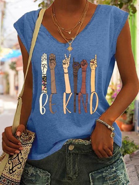 Be Kind Letter Knit Tank, Tank Tops, Lilicloth.com