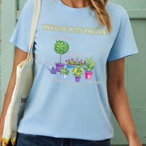 Women Funny Plant Lover Letters Cotton Crew Neck Casual T-Shirt, T-shirts, Lilicloth.com