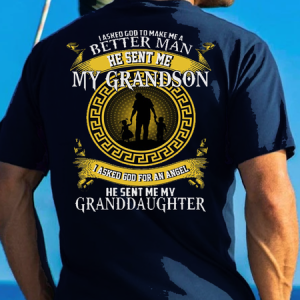 Grandpa Grandson Granddaughter Family Gift Vintage Shirts&Tops, T-shirts, Lilicloth.com