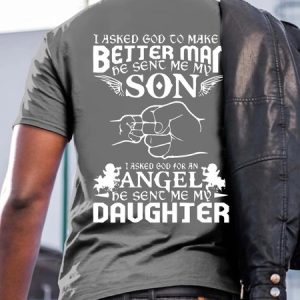 I Asked God To Make Me A Better Man Casual T-Shirt, T-shirts, Lilicloth.com