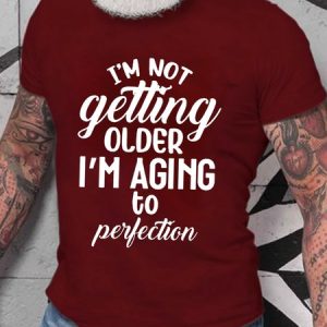 Funny Older Cotton Crew Neck Short Sleeve Short Sleeve T-Shirt, T-shirts, Lilicloth.com