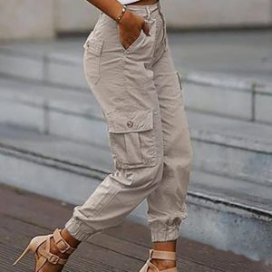 High Waist Pocket Design Cargo Pants, Pants, ChicMe catalog