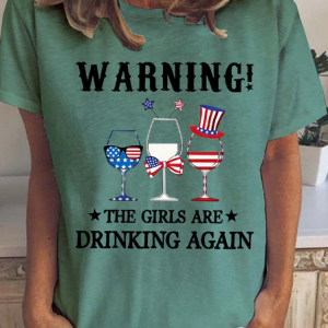 Women's Short Sleeve Tee T-shirt Summer Letter Crew Neck Casual Top, JustFashionNow T-Shirts, color:Green|size:3XL,