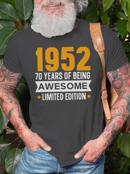 Limited Edition 1952 70 Years Of Being Awesome T-Shirt, T-shirts, Lilicloth.com