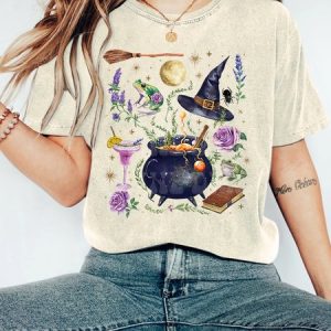Halloween Spooky Bitch, Pretty Girls Walk Vintage Distressed Shirt, T-shirts, Lilicloth.com