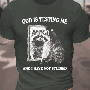 God Is Testing Me Cotton T-Shirt, T-shirts, Lilicloth.com