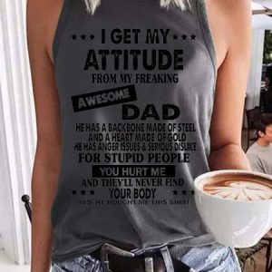 I Get An Awesome Dad Casual Vests, Tank Tops, Lilicloth.com