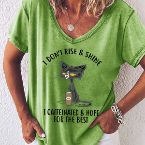 I Caffeinated And Hope For The Best Shirts&Tops, T-shirts, Lilicloth.com