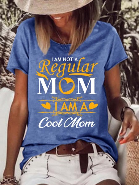 Lilicloth X Y I Am Not Regular Mom I Am A Cool Mom Womens T-Shirt, T-shirts, Lilicloth.com