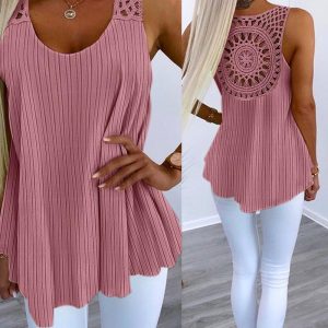 Hollow Out Crochet Lace Tank Top, women Tanks & Crop Tops, ChicMe catalog