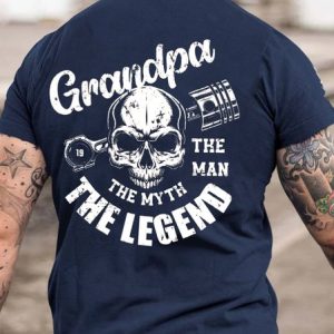 Grandpa The Man The Myth The Legend Funny T-shirt, T-shirts, Lilicloth.com